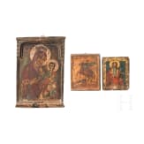 Three icons, Greece, 19th century /modern (one)