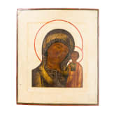 A Russian icon showing the Kazanskaya Mother of God, early 19th century