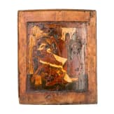 A Russian icon showing the Nativity of the Mother of God, 17th century