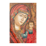 Two icons Kazanskaya Mother of God and Mother of God "joy to all who grieve", Russia, circa 1900