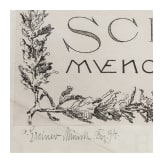 Schie&szlig;-Urkunde, M&uuml;nchen, datiert 1894