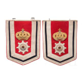 Ein Paar Schabrunken f&uuml;r Mannschaften des Regiments Garde du Corps, datiert 1893