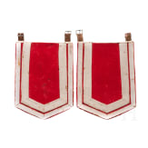 Ein Paar Schabrunken und ein Schabrackenteil f&uuml;r Mannschaften im K&uuml;rassierregiment Nr. 4, datiert 1879