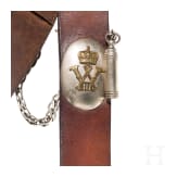 Kartuschkasten und Bandelier f&uuml;r Mannschaften im J&auml;ger-Regiment zu Pferde Nr. 2, um 1900