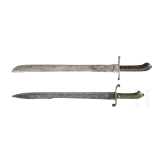 Two fascine knives, 19th century