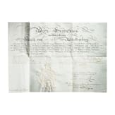 Generalmajor Carl Friedrich von Kerner (1775 - 1840) - patent to Lieutenant 1794 signed by Duke Ludwig Eugen and to General Major 1811 signed by King Friedrich of W&uuml;rttemberg