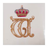 A porcelain plate with monogram of Wilhelm II (W&uuml;rttemberg), Selb, Porzellanfarbik L. Hutschenreuther, circa 1910