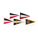 Two German flags and five pennants, 20th century