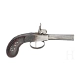 Five percussion pocket pistols, France/England, circa 1850