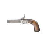 Five percussion pocket pistols, France/England, circa 1850