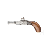 Five percussion pocket pistols, France/England, circa 1850