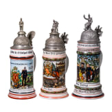 Three reservist mugs, W&uuml;rttemberg Grenadier Rgt. "K&ouml;nigin Olga"