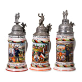 Three reservist mugs from different W&uuml;rttemberg infantry regiments
