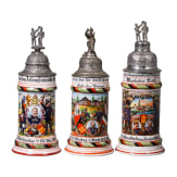 Three reservist mugs from different W&uuml;rttemberg infantry regiments