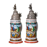 Two reservist mugs from the "K&ouml;nig" Dragoon Regiment, Stuttgart-Cannstatt