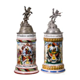 Two reservist mugs of the W&uuml;rttemberg Uhlan Regiment "King Wilhelm I"