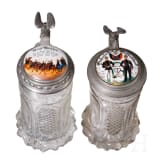 Four early reservist mugs from W&uuml;rttemberg regiments