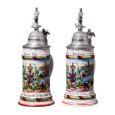 Two reservist mugs from "Pioneer Battalion No. 13, Ulm"