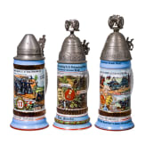 Three reservist mugs from different artillery regiments
