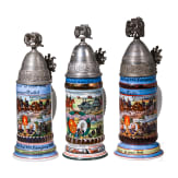 Three reservist mugs of the W&uuml;rtt. Field. Art. Regt. No. 65 Ludwigsburg