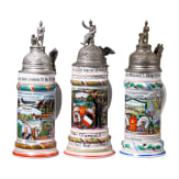 Three reservist mugs from infantry regiments from Constance, Amberg and Kassel
