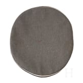 A field grey visor cap for officers in the Royal Saxon 2nd Hussar Regiment No. 19 &ldquo;Kronprinz Wilhelm&rdquo;, circa 1914