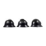 A steel helmet M 16 with remnants of camouflage paint