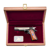 Colt Mk IV Commemorative Texas Departement of Public Safety, in Holzkassette