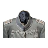 A field grey attila for officers in the Prince Bl&uuml;cher von Wahlstatt Hussar Regiment (Pomeranian) No. 5