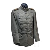 A field grey Attila for staff officers in the 2nd Westphalian Hussar Regiment No. 11, dated 1916