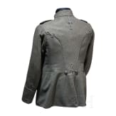A field grey Attila for staff officers in the 2nd Westphalian Hussar Regiment No. 11, dated 1916