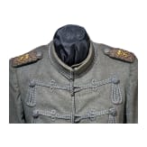 A field grey Attila for staff officers in the 2nd Westphalian Hussar Regiment No. 11, dated 1916