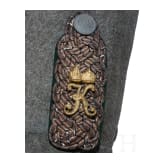 A field grey Attila for staff officers in the 2nd Westphalian Hussar Regiment No. 11, dated 1916