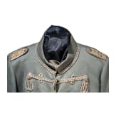 A field grey attila for officers in the Thuringian Hussar Regiment No. 12