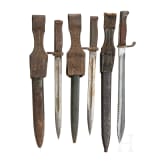 Three German bayonets