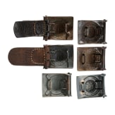 Six belt buckles for the field-grey uniform