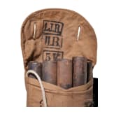 Twelve tent poles in stamped bag