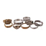 A small collection of patriotic rings
