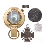 A collection of Zeppelin parts, badges and aircraft parts