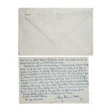 Maximilian Prinz und Markgraf von Baden (1867 - 1929) - eigenh&auml;ndig geschriebene Karte mit an die Sammlerin adressierten Kuvert 1924