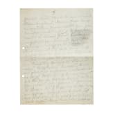 General Kurt von Morgen (1858 - 1928) - zweiter Teil eines handschriftlichen Briefes