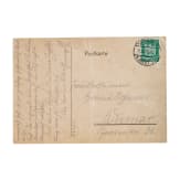 Generalmajor Georg Maercker (1865 - 1924) - eigenh&auml;ndig geschriebene und signierte Postkarte an die Sammlerin