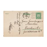 Generalmajor Paul von Lettow-Vorbeck (1870 - 1964) - eigenh&auml;ndige Postkarte mit Unterschrift 1924