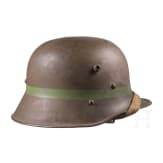 Stahlhelm M 17 mit Truppenkennzeichnung