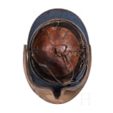 A steel helmet M 15 "Adrian" for North Afrikan Troups, with face mask