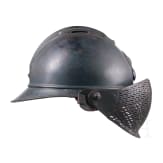 A steel helmet M 15 "Adrian" for the infantry, with flip-up face shield