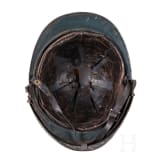 A steel helmet M 15 "Adrian" for the infantry, with flip-up face shield