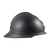 A helmet M 15 &ldquo;Adrian&rdquo; with shortened front visor for tank crews, observers and the like, ca. 1918
