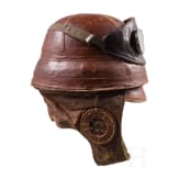 A protective helmet for aircraft crews, "Casque Roold", circa 1915