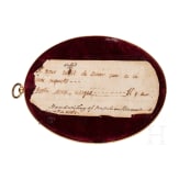 Napoleon I. - gerahmte Haarlocke